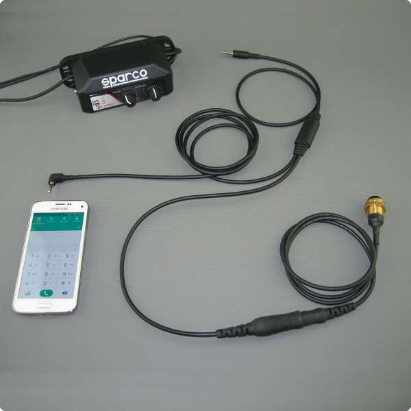 Sparco® IS-140 kompatibles Telefonkabel PRO für Android / IOS