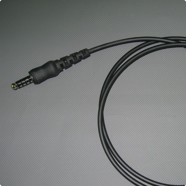 Kabel mit Peltor® / Nexus® TP-105 kompatiblem 5 Pin Klinkenstecker